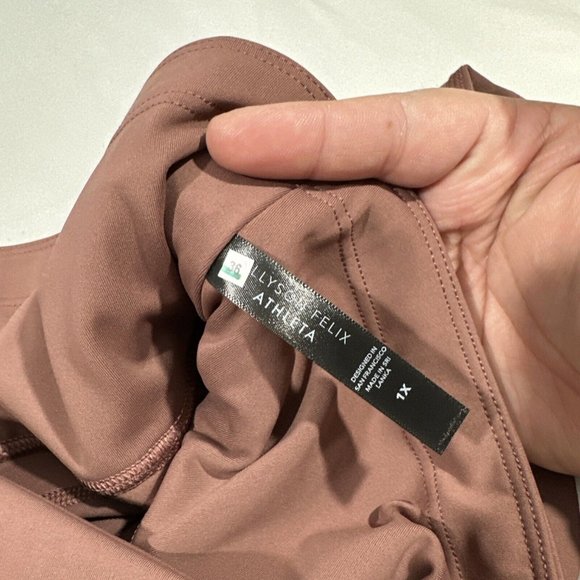 NWT $69 Athleta‎ x Allyson Felix [ 1X ] Legend Shortie Shorts Hearth Rose - Picture 13 of 15